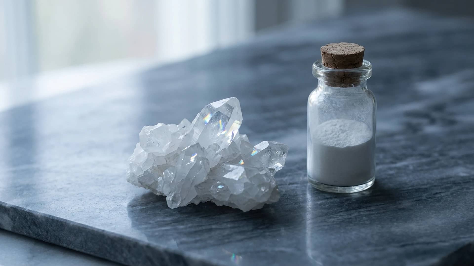 Visualización abstracta y etérea que representa el perfil del remedio Arsenicum Album