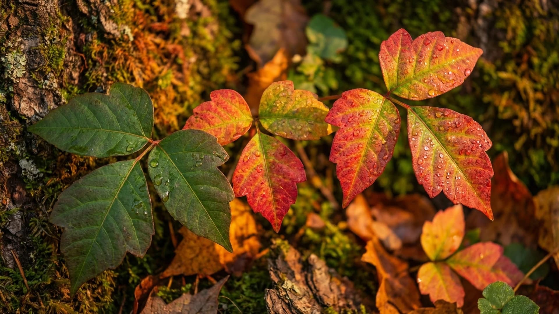 Abstract ethereal visualization representing the Rhus Tox remedy profile