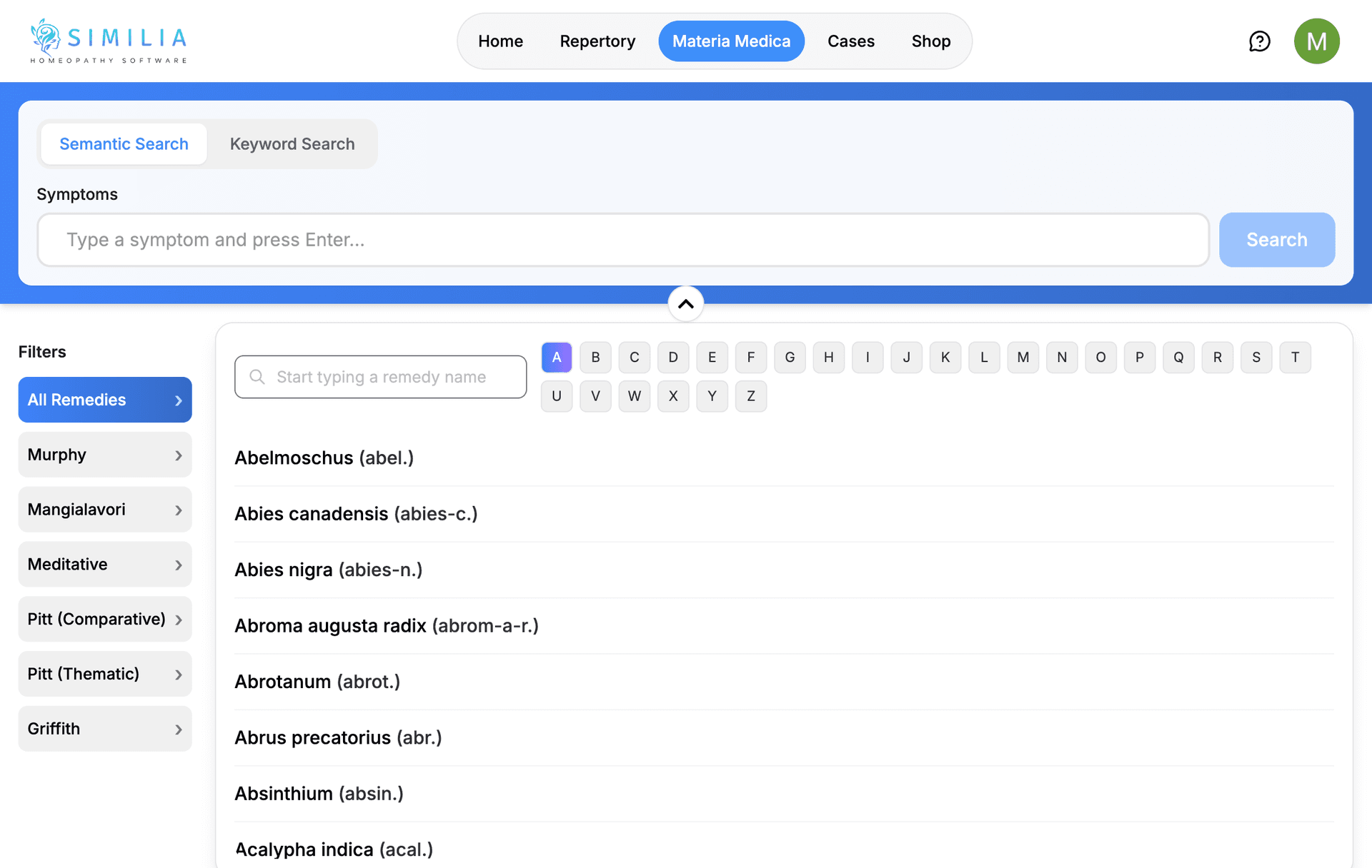 Materia Medica Library